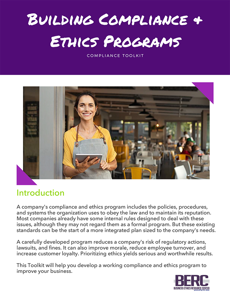 Building Compliance & Ethics Programs